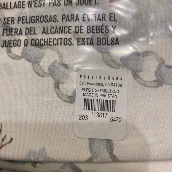 Pottery Barn x Elf king sheet set - Picture 8 of 9